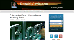 Desktop Screenshot of donald-gavin.com