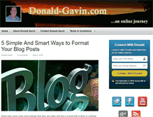 Tablet Screenshot of donald-gavin.com